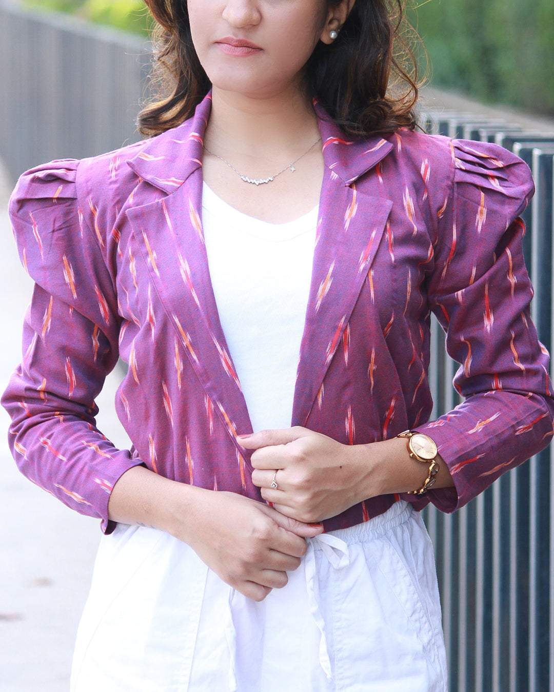 Pure Ikkat Handloom Cotton Jacket