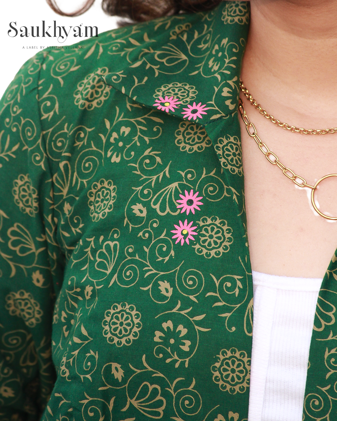 Pure Cotton Printed jacket