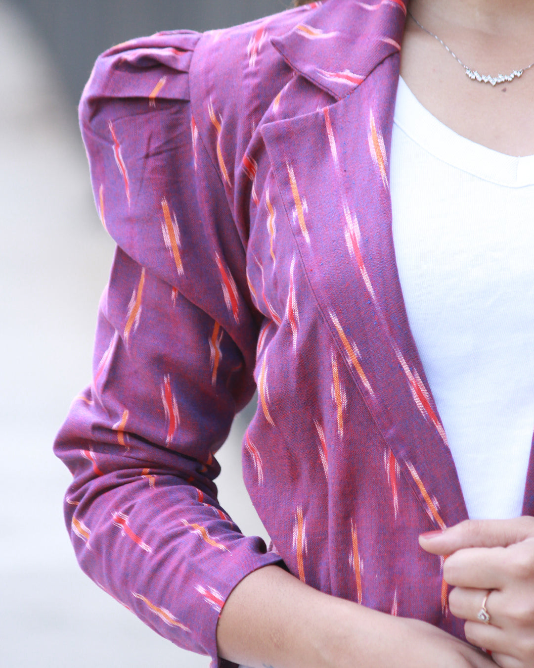 Pure Ikkat Handloom Cotton Jacket