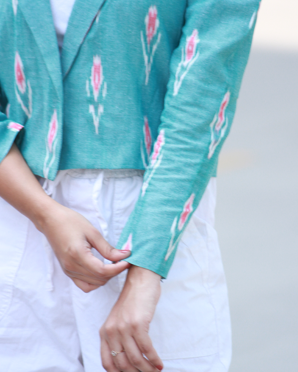 Pure Ikkat Handloom Cotton Jacket