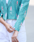 Pure Ikkat Handloom Cotton Jacket