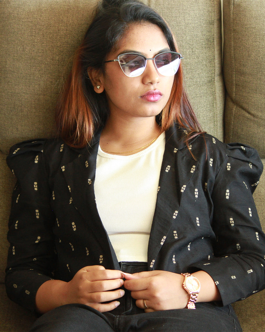 Raw silk Jacket