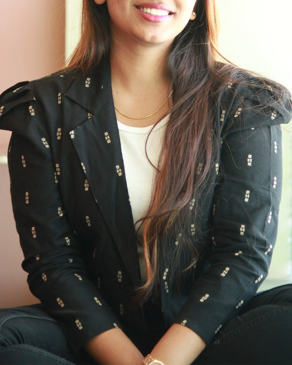 Raw silk Jacket