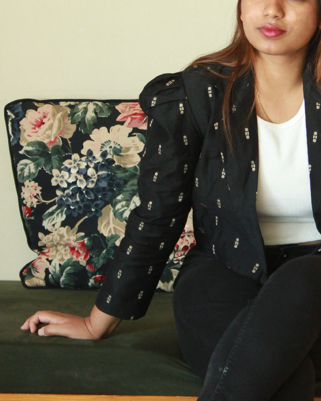 Raw silk Jacket